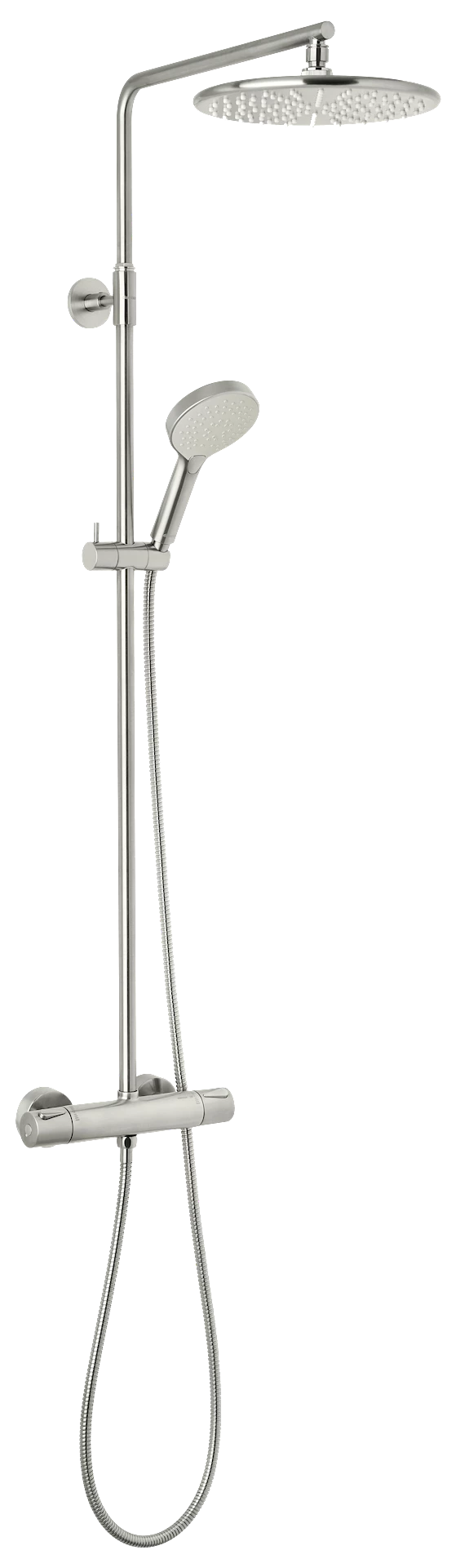 NRF4450583 - Silhouet takdusjsett, børstet stål - 