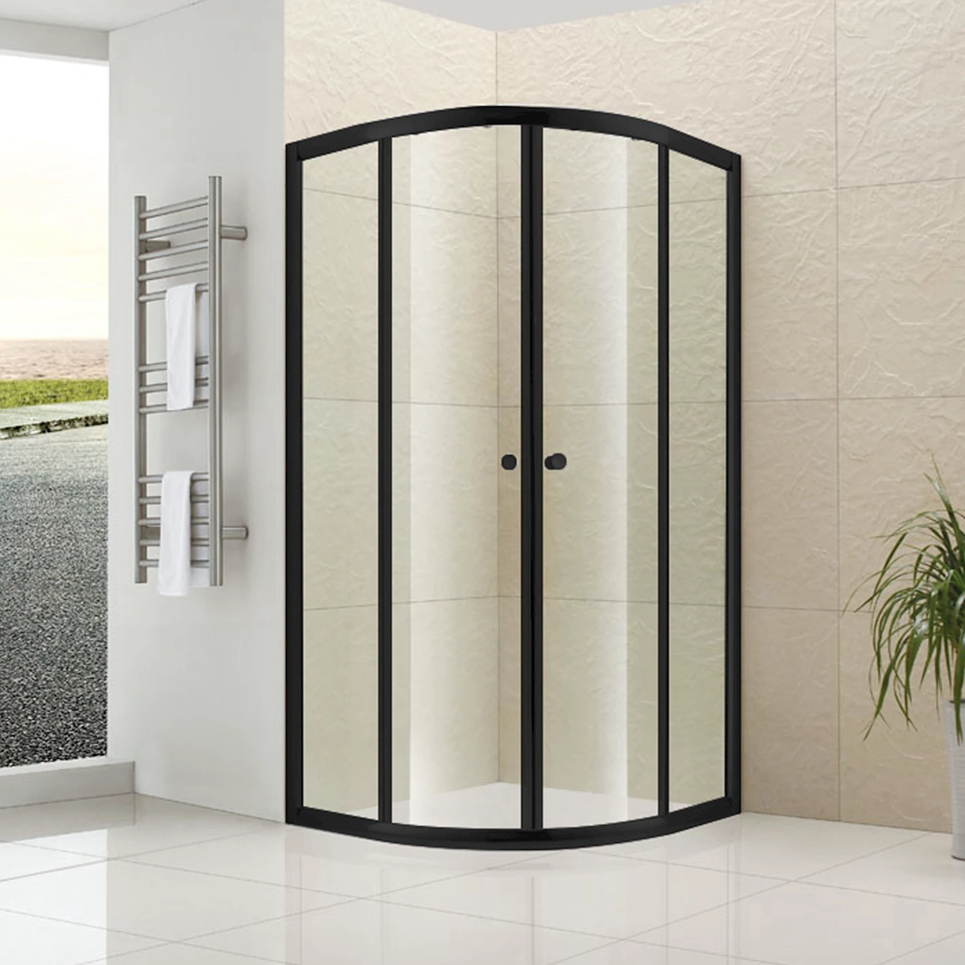 NRF6314517 - Silje Dusjhjørne matt sort - 