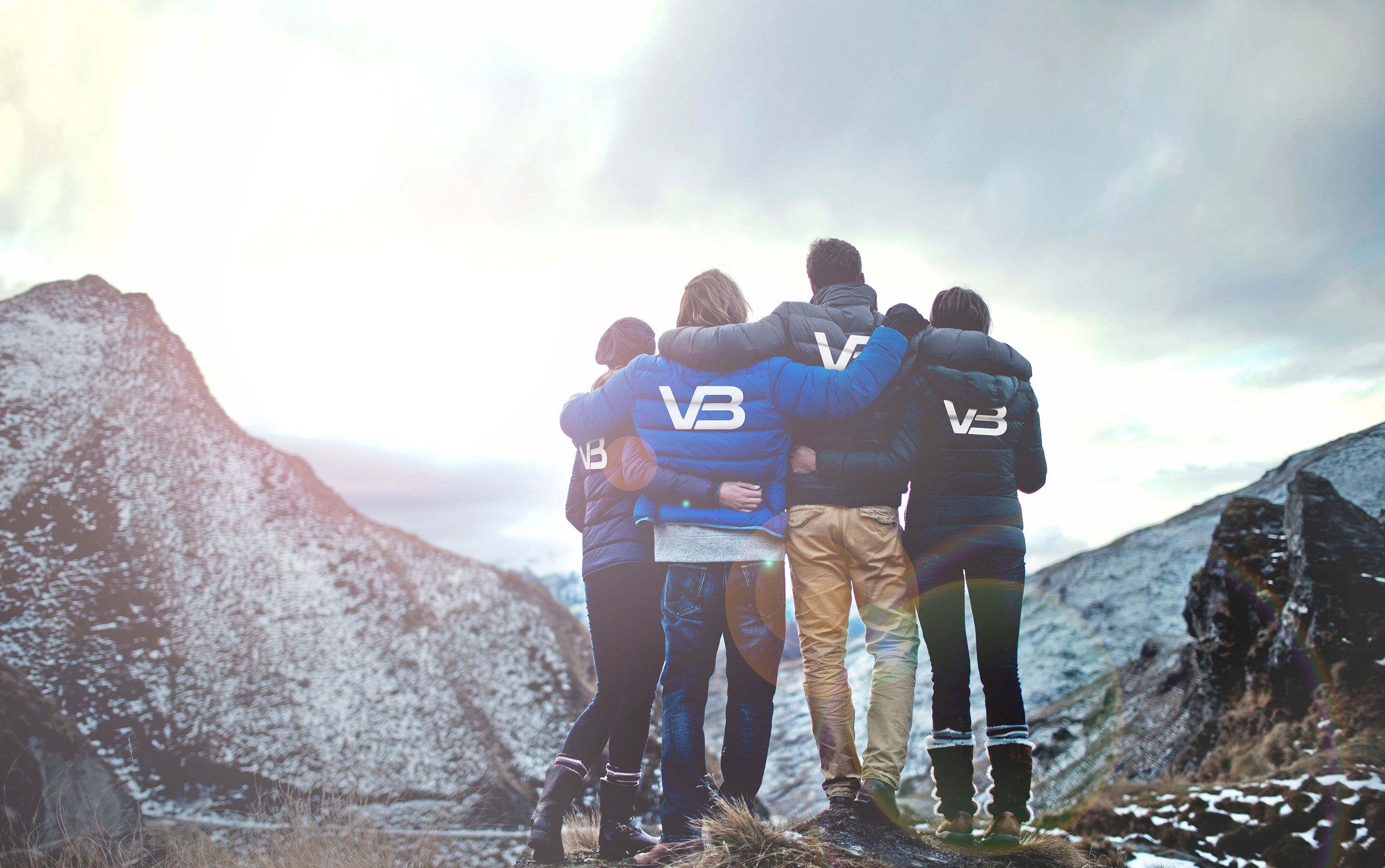 VB-rørleggere ser ut mot fjell